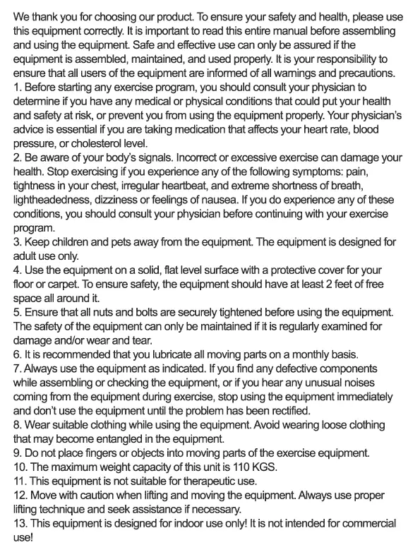 COSTWAY SP37617 Magnetic Elliptical Machine UserFig10
