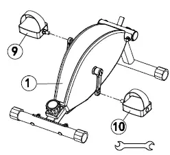 COSTWAY SP37617 Magnetic Elliptical Machine UserFig4