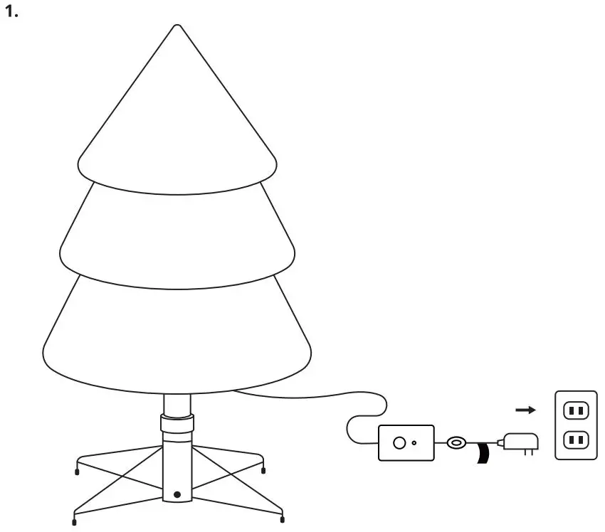 Evergreen TG76P4B14P00 Twinkly Tree Instructions - Installation