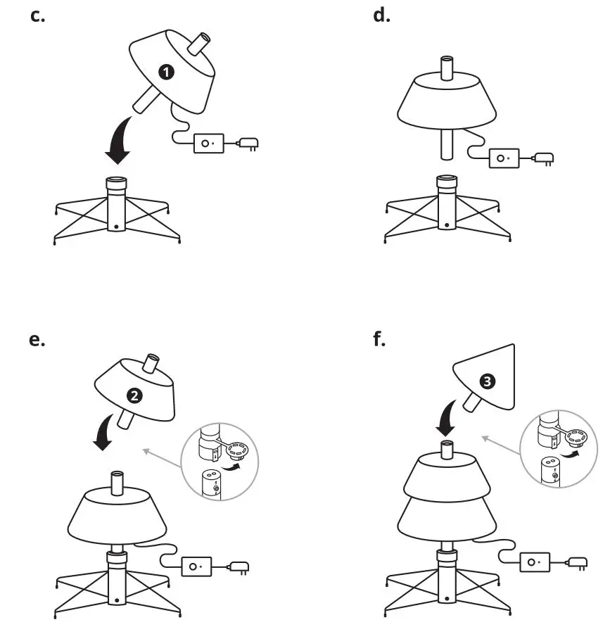 Evergreen TG76P4B14P00 Twinkly Tree Instructions - Physical Setup