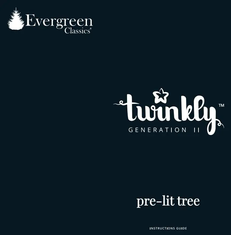 Evergreen TG76P4B14P00 Twinkly Tree Instructions