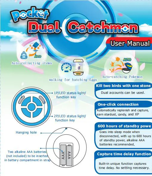 Pocket Dual Catchmon User Manual 1 Pocket Dual Catchmon User Manual