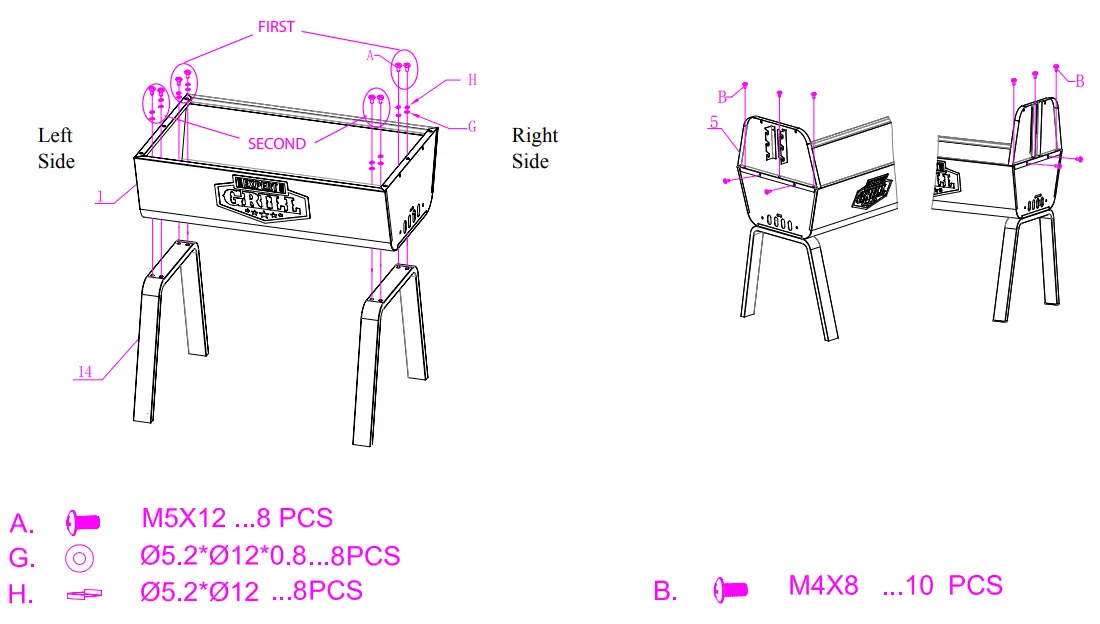 EXPERT GRILL BC2051A0 Portable Charcoal Rotisserie - Power Adapter 3
