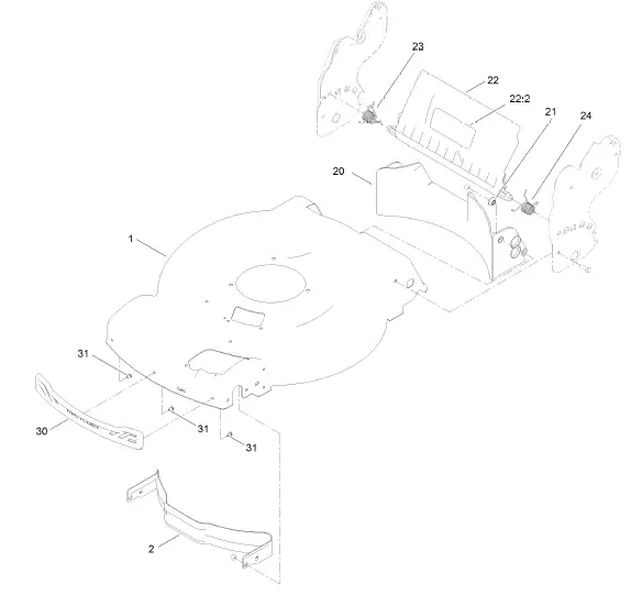 TORO-21445-Lawn-Mower-with-SmartStow-fig 1