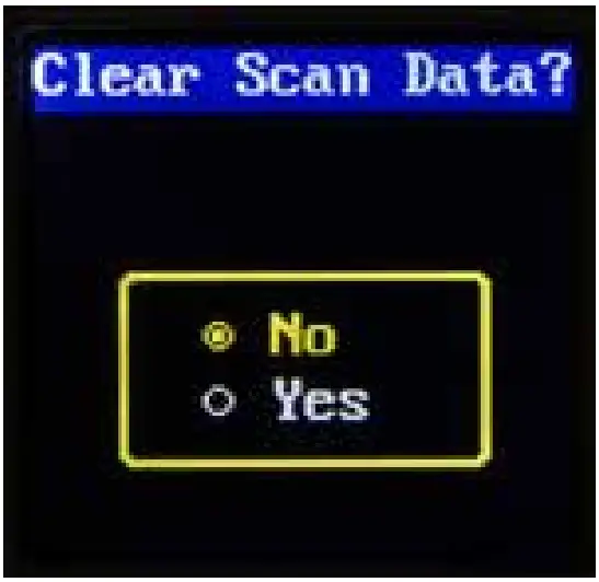 Clear Scan Data