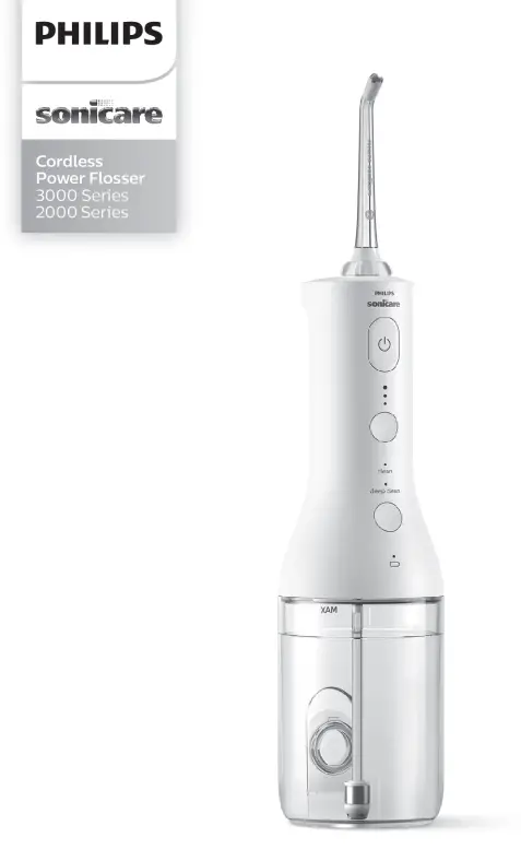 PHILIPS 3000 Series HX3806 Sonicare Cordless Power Flosser User Manual