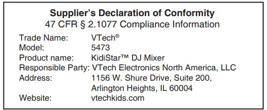 vtech 80-547300 Kidi Star DJ Mixer-fig6