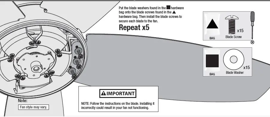 Hunter- 51223- Brushed- Nickel- Lilliana- Ceiling -Fan -FIG 12