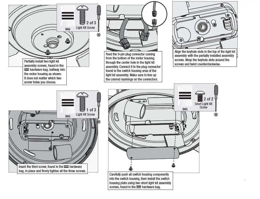 Hunter- 51223- Brushed- Nickel- Lilliana- Ceiling -Fan -FIG 13