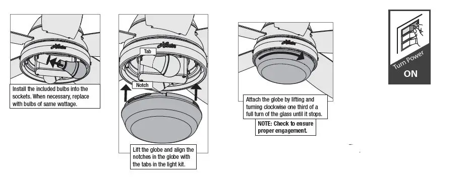 Hunter- 51223- Brushed- Nickel- Lilliana- Ceiling -Fan -FIG 14