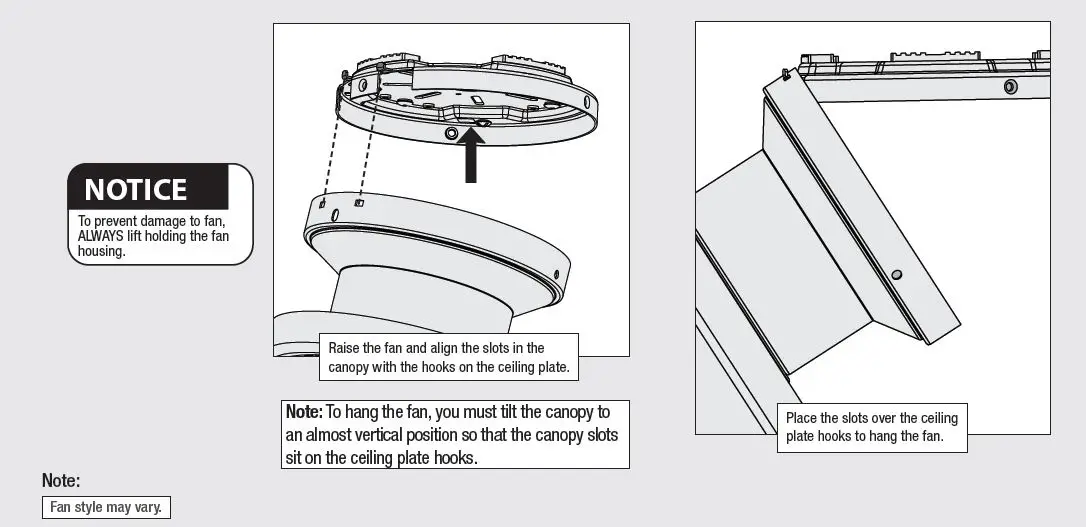 Hunter- 51223- Brushed- Nickel- Lilliana- Ceiling -Fan -FIG 9