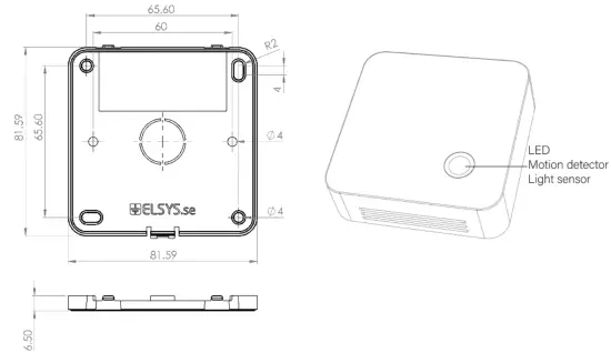 ELSYS DEELS1020WW Room Sensor CO2 LoRaWAN - Description