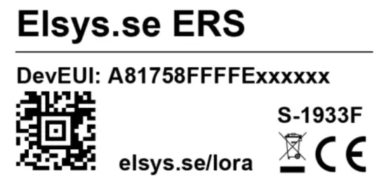 ELSYS DEELS1020WW Room Sensor CO2 LoRaWAN - device