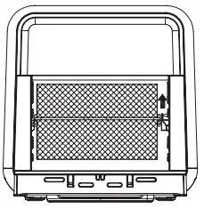 Breville VDF127 Halo Rotisserie Air Fryer Oven - Fork