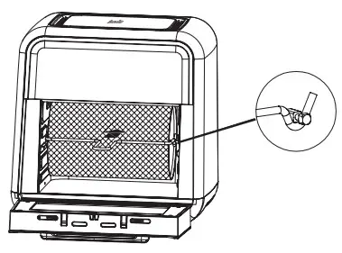 Breville VDF127 Halo Rotisserie Air Fryer Oven - Rotisserie Spit