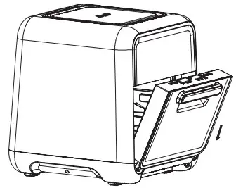 Breville VDF127 Halo Rotisserie Air Fryer Oven - door