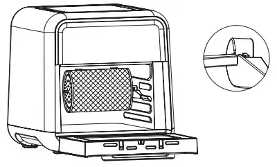 Breville VDF127 Halo Rotisserie Air Fryer Oven - rod