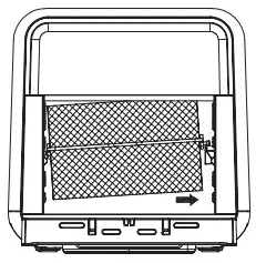 Breville VDF127 Halo Rotisserie Air Fryer Oven - slide out
