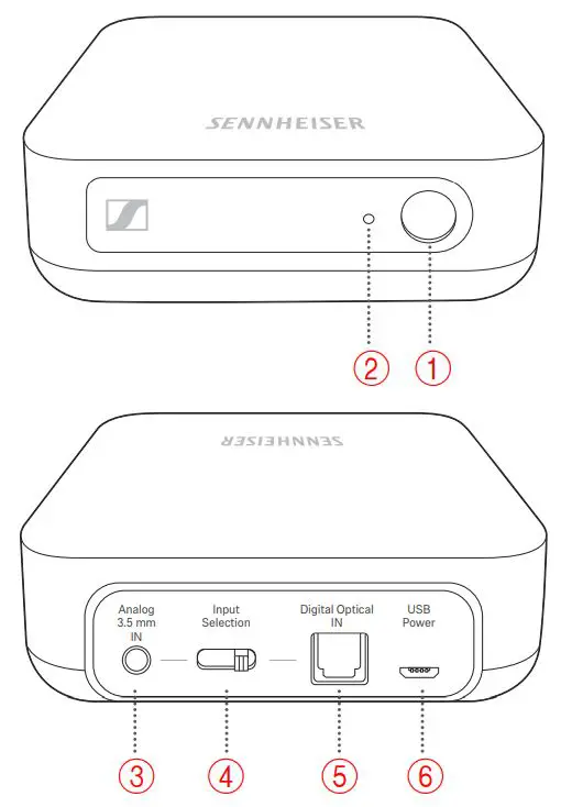 SENNHEISER Bluetooth Audio Instruction Manual Transmitter - Product overview
