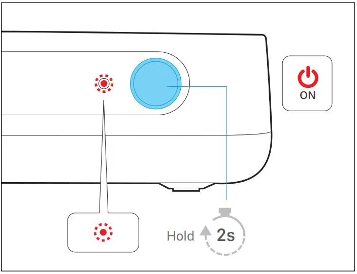 SENNHEISER Bluetooth Audio Instruction Manual Transmitter - Switching the transmitter on