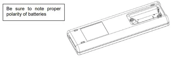 OSLO OSP1 08 Portable Air Conditioner - Battery installation
