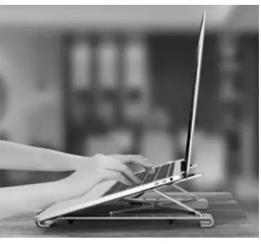 TRIPP LITE U460-ST4-4A-C 4-Port USB-C Hub with Laptop Stand and 100W PD Charging 6