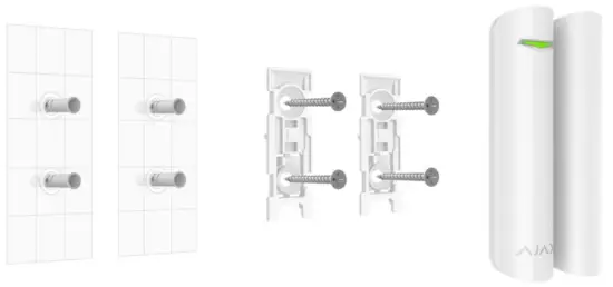 AJAX DoorProtect Wireless Magnetic Opening Detector - Installing the detector