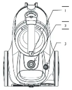 moa VC85G 900W Vacuum Cleaner - BUTTON FUNCTION