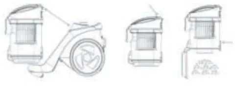 moa VC85G 900W Vacuum Cleaner - Clean the dust barrel