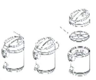 moa VC85G 900W Vacuum Cleaner - Removing & cleaning Pre-motor filters