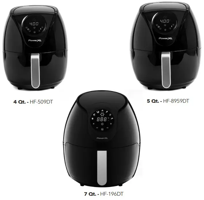 PowerXL Air Fryer 7 QT Maxx Classic - Appliance Specifications