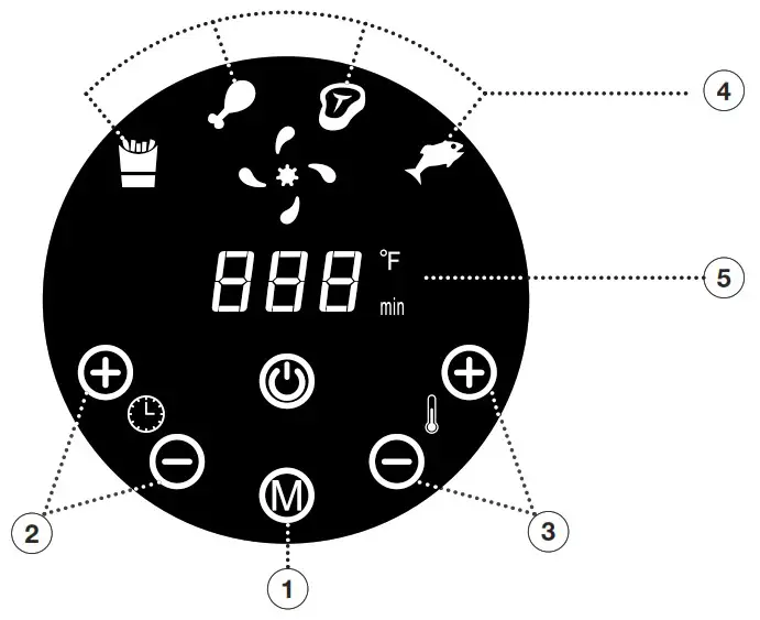 PowerXL Air Fryer 7 QT Maxx Classic - Using The Control Panel 1