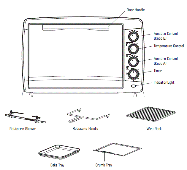 GLEN-SA-5048-Oven-Toaster-Griller-48-Litre-Multi-Function-FIG-1
