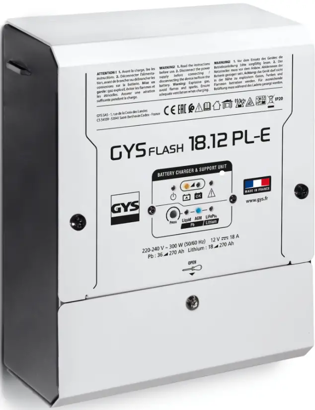 18.12 PL-E Gysflash Onboard Battery Charger Instruction product