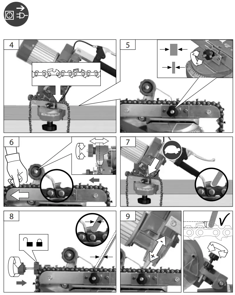 Gude P 2501 S Chainsaw Sharpener - fig7