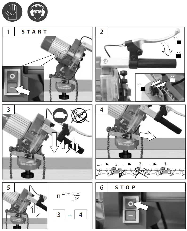 Gude P 2501 S Chainsaw Sharpener - fig8
