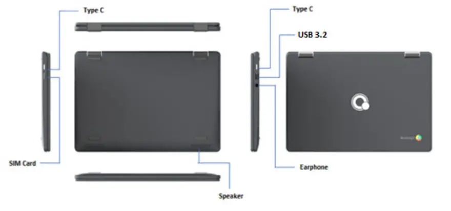 Orbic UM V10 4G LTE Built In Chromebook - Charging the Battery