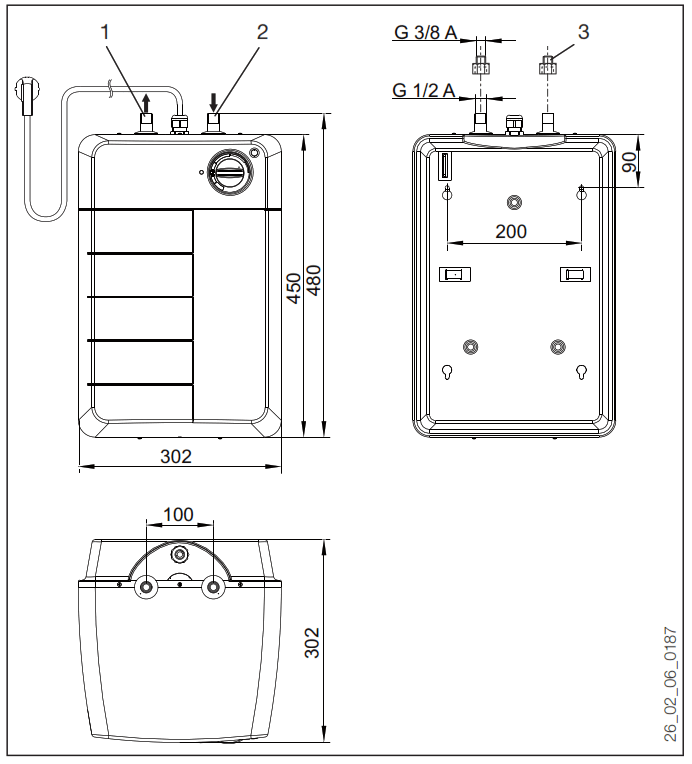 Tatramat EO 15 P Small Sealed Unvented Water Heater - Standard delivery4