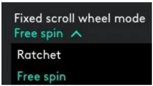 ixed scroll wheel mode