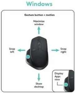 gestures for managing windows