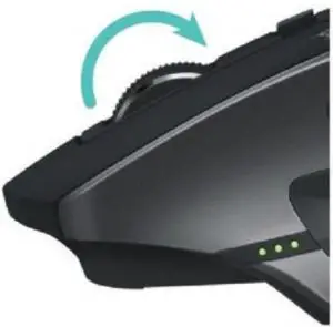 Speed adaptive scroll-wheel