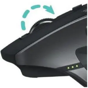 Speed adaptive scroll-wheel