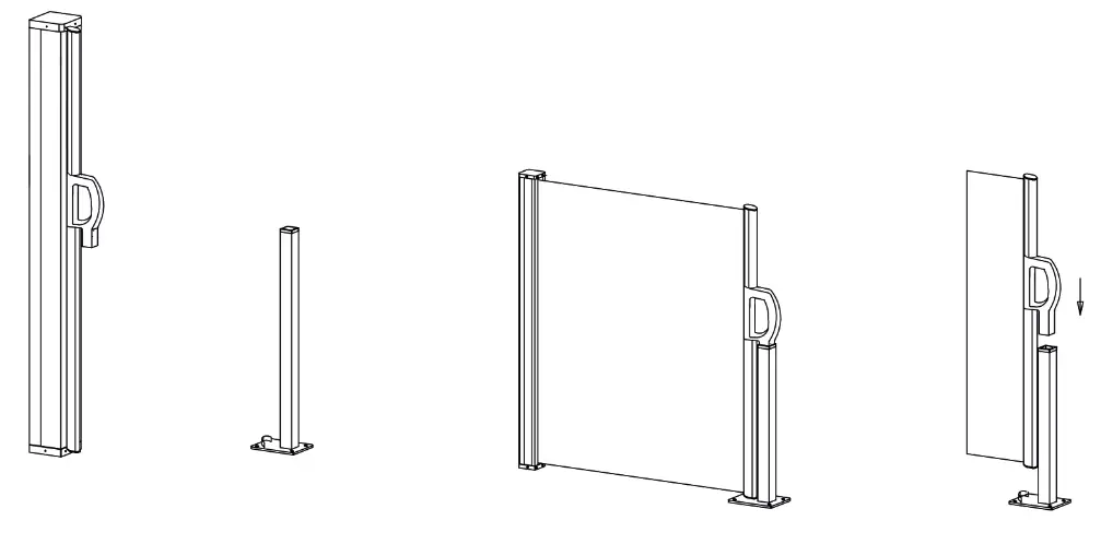 Lifa GARDEN HO38 Wind Screen - fig2