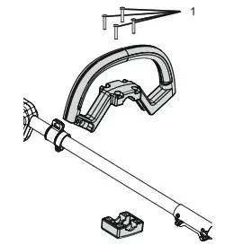 greenworks pro String Trimmer -AATTACH THE AUXILIARY