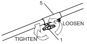 greenworks pro String Trimmer - Tighten the knob