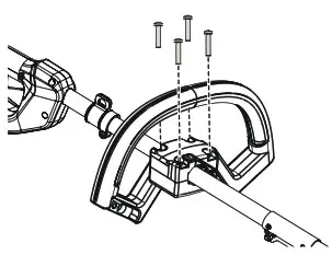 greenworks pro String Trimmer -Tighten the screws