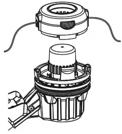 greenworks pro String Trimmer -install the new spool. 9