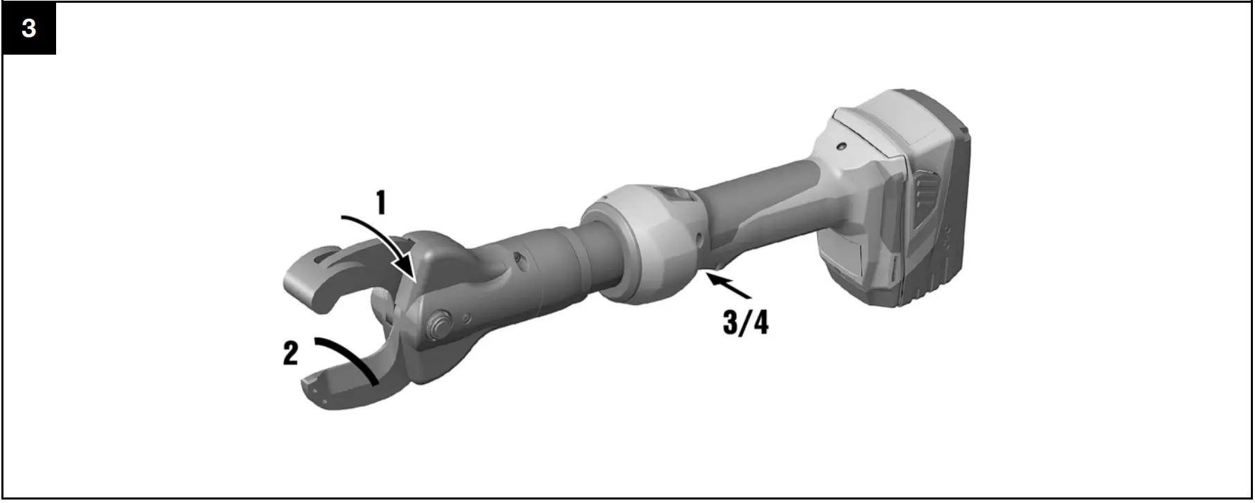 IS 053-A22 Lithium-Ion Cordless Cable Cutter Cutting