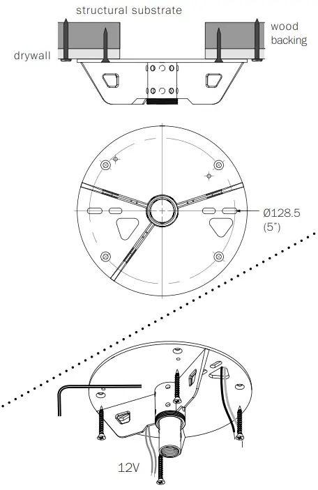 BOCCI 28.5a.1 LED Ceiling Lamp - mark fi xture location