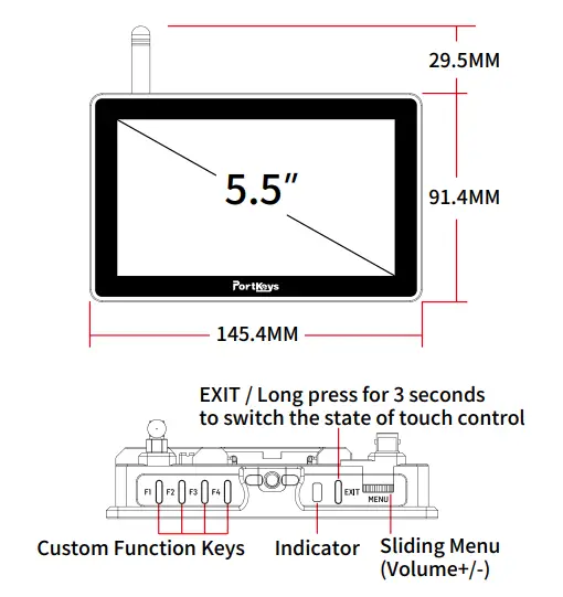 PortKeys BM5WR 2200nit Anti-Fingerprint 5.5-Inch Wide Color Gamut Screen-fig2